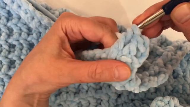 Вафелька рисунок крючком для пледа смотреть онлайн