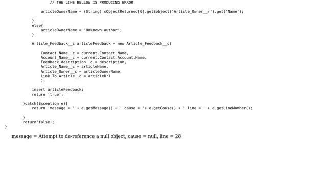 Attempt to de-reference a null object error when logged user is not System Administrator смотреть онлайн