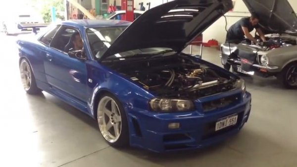 Nissan Skyline GTR R34 blow off. скайлайн гтр 34 блоуофф