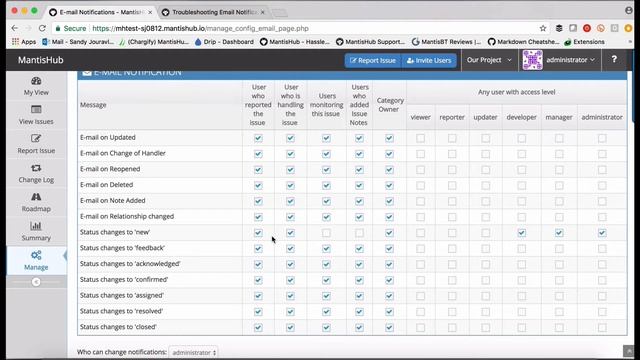 Configuring Email Notifications in MantisHub смотреть онлайн