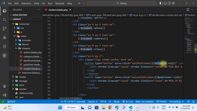 CRUD Student Laravel Project 20 смотреть онлайн