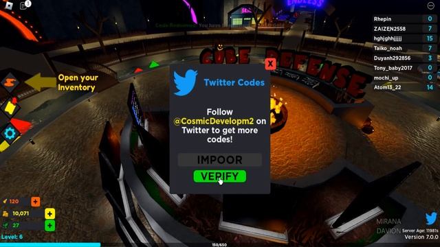 Roblox Cube Defense New Codes October 2022 смотреть онлайн