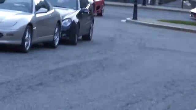 Ferrari 355 Spider X2 sound Ferrari Meeting Andorra 2014 смотреть онлайн