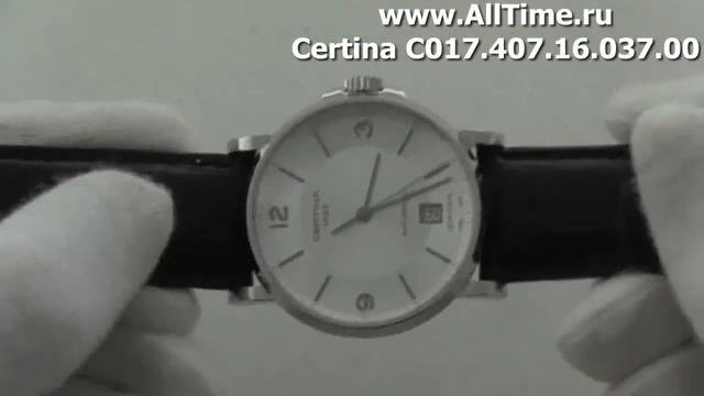 Мужские наручные швейцарские часы Certina C017.407.16.037.00 смотреть онлайн