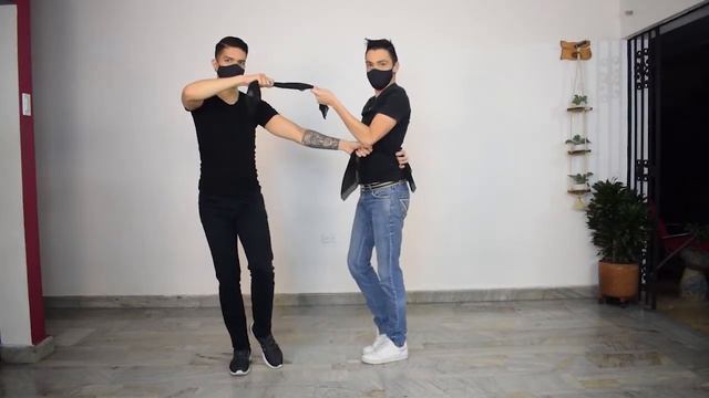 Clase 5 Pasos básicos de Bachata en pareja | Última clase | Same Gender смотреть онлайн