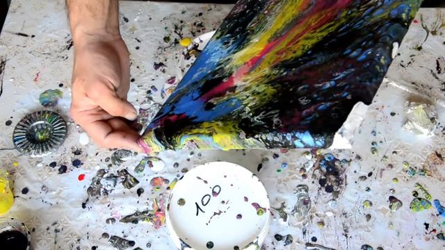 FLUID ART- ИНТЕРЬЕРНАЯ КАРТИНА БЕЗ НАВЫКОВ РИСОВАНИЯ. смотреть онлайн
