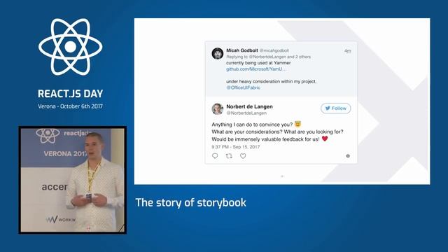 Norbert de Langen - The story of storybook - ReactJS Day 2017 смотреть онлайн