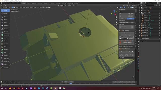 10.Blender Game Landscape. World of Tanks. Танк КВ Детали корпуса (Part10) смотреть онлайн