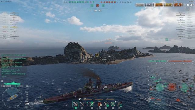 World of Warships -- Tier-VIII-Cruiser "Wukong", it is a Charles Martel with 12km Deepwater-Torps смотреть онлайн