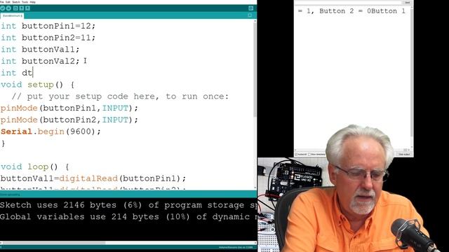 Arduino Tutorial 29: Using Push Buttons to Create Dimmable LED смотреть онлайн