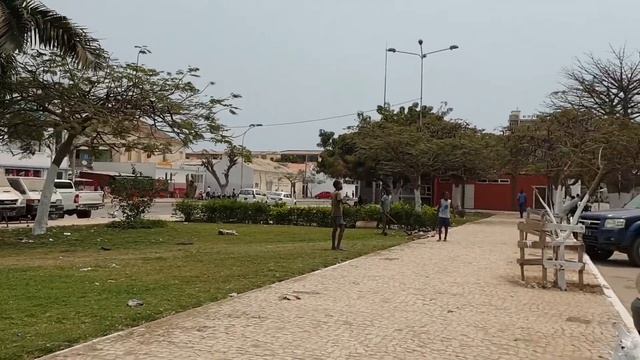 Street Walking And Benguela  Market In Angola / Africa