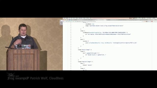 swampUP 2017 sessions | Jenkins Declarative Pipeline and Artifactory, Patrick Wolf смотреть онлайн