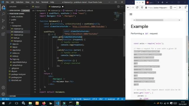 Praktikum 4 React : JSON Server смотреть онлайн