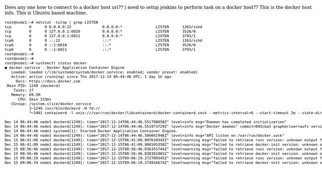 Unix & Linux: Connecting to a docker host! смотреть онлайн