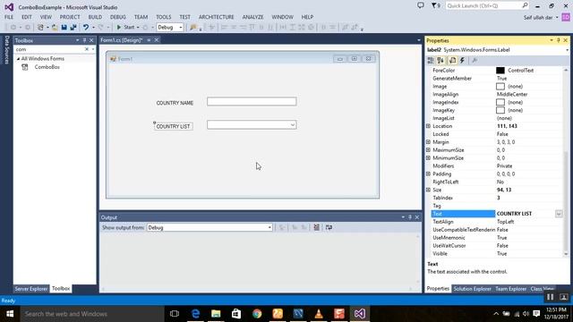 C# Tutorial Window Form 8 HOW TO USE A COMBO BOX смотреть онлайн