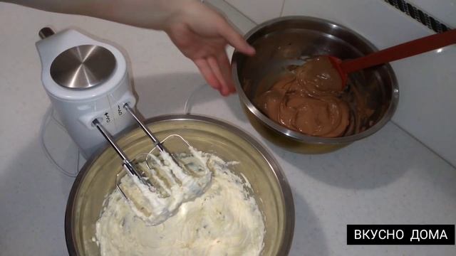 #кремчиз. ТВОРОЖНЫЙ КРЕМ-ЧИЗ НА ТЁМНОМ ШОКОЛАДЕ. Идеальный крем для прослойки и выравнивания торта