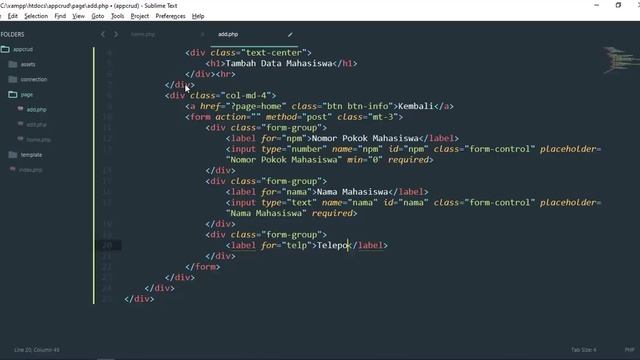 Tutorial CRUD PHP MySQL Bahasa Indonesia + Bootstrap | KelasQ смотреть онлайн