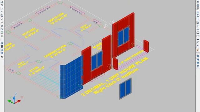 AutoCAD 3D House Modeling Bangla Tutorial । Part 01 । Front View смотреть онлайн
