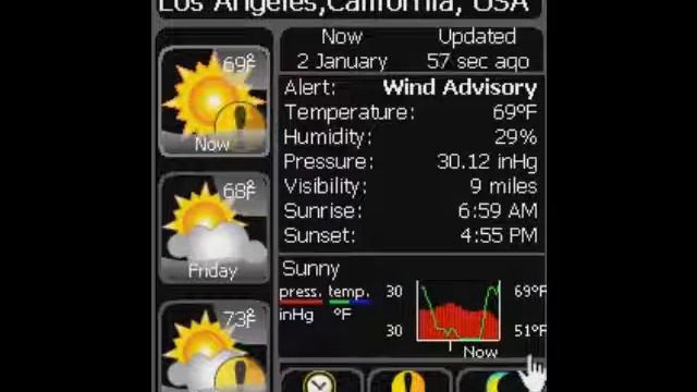 Elecont Weather for Windows Mobile смотреть онлайн