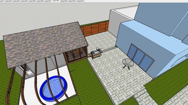 Эскизный проект дома на участке 10 соток. Виртуальная экскурсия. смотреть онлайн