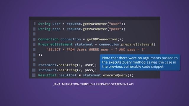 Just-in-Time MicroLesson™: Preventing SQL Injection in Java смотреть онлайн