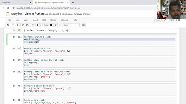 4: Lists & its Operations In Python (English) смотреть онлайн