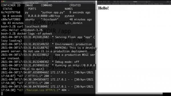 Docker 101 part 2/3 Dockerfile. Собираем собственный образ и запускаем.