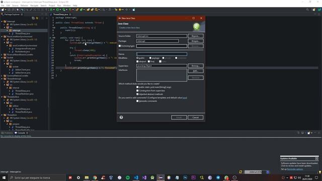 Thread Interrupt Console Java Program - Tutorial #4 смотреть онлайн