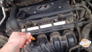 Как удалить лишнее масло из двигателя! Хендай