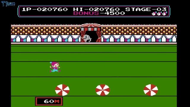 Circus Charlie (Game B\Famicom) смотреть онлайн