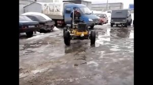 Самодельный трактор из Оки