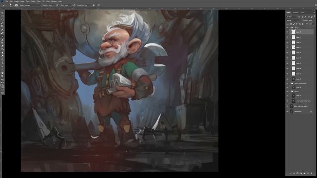 Gollythank | Digital Painting From Sketch To Final
