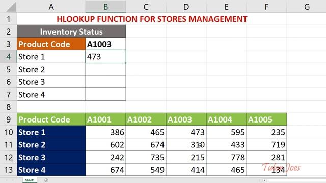 Stores Management By in Excel HLOOKUP Formula Tamil смотреть онлайн
