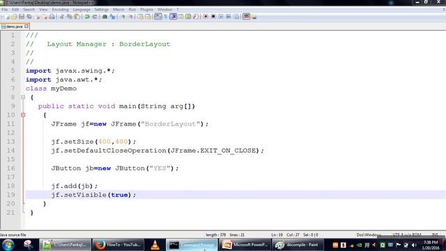 Java Swing Tutorial #5 Layout Manager : BorderLayout смотреть онлайн