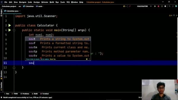 create a calculator in java using switch statement | IntelliJ idea IDE | java project for beginners