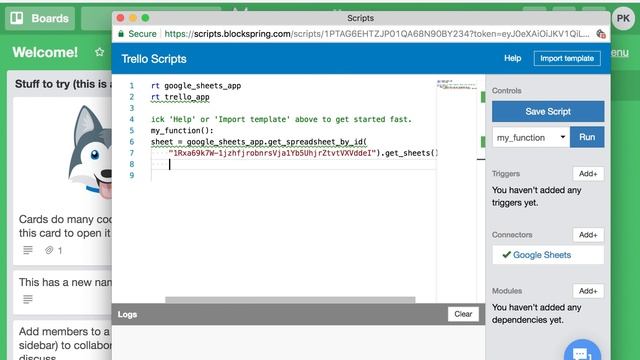 Add-on in 60 Seconds - Blockspring Scripts for Trello смотреть онлайн