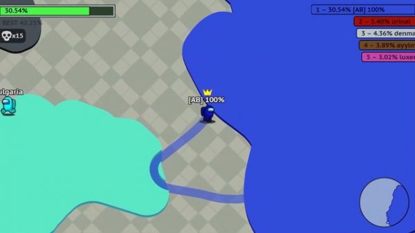 Amogus.io - 100% MAP CONTROL STRATEGY [ Among us .io ] ‹ AbooTPlays ›