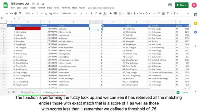 Perform Fuzzy Lookups in google sheets смотреть онлайн