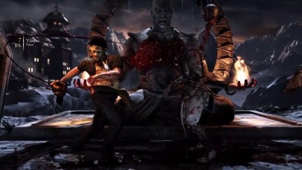 Mortal Kombat X; Кожаное лицо (Leatherface) - X-ray, Фаталити, Бруталити.
