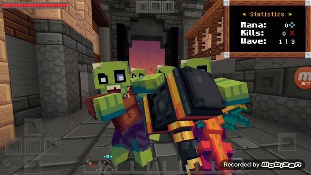 защищаем замок от зомби в Minecraft смотреть онлайн