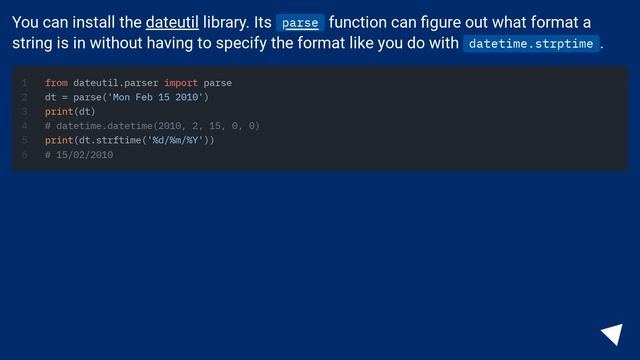 Parse date string and change format смотреть онлайн