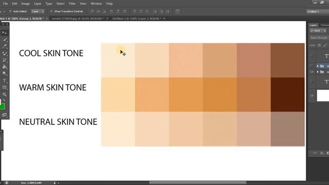 What is Skin Tones in Photoshop in Hindi | Skin Retouching. смотреть онлайн