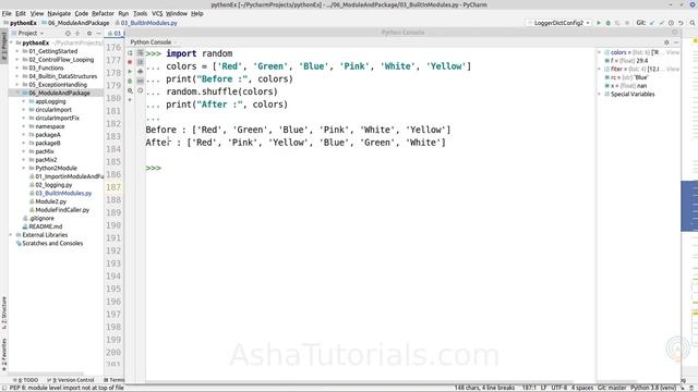 Python Builtin modules math, randon and statistics смотреть онлайн