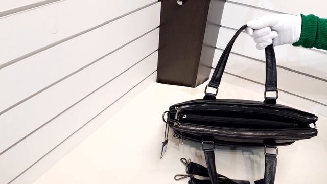 Сумка кожаная мужская на три входа М 1023 смотреть онлайн