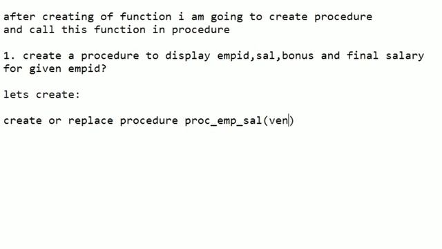 Create a function to calculate bonus as per given condition and call the functions from procedure смотреть онлайн