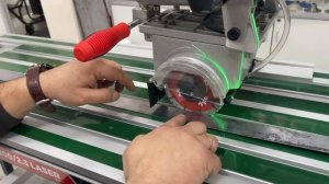 Точная настройка плиткореза с автоматической подачей DIAM 1200/2.3 LASER