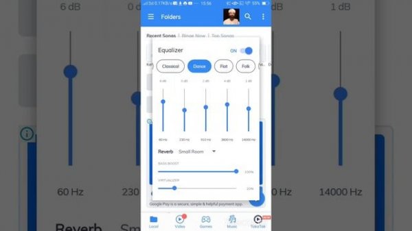 How to use equalizer in MX player Bass boost