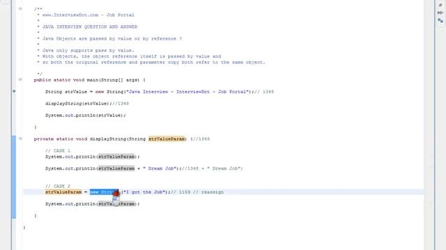 Is Java Objects are passed by value or by reference Java Interview Question And Answer смотреть онлайн