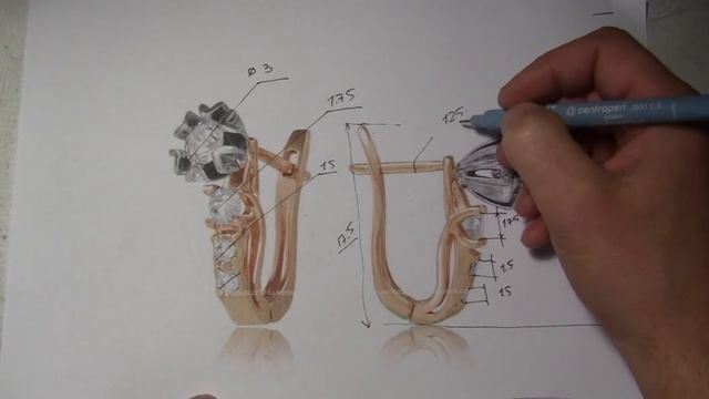 нанесение разметки на эскиз украшения смотреть онлайн
