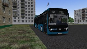 OMSI 2 Южная Москва по маршруту т72 с звуковым информатором в утренний час пик
